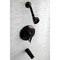 Kingston Brass Tub and Shower Faucet, 3, Wall Mount, Oil Rubbed Bronze KB46350DFL - alternate 4